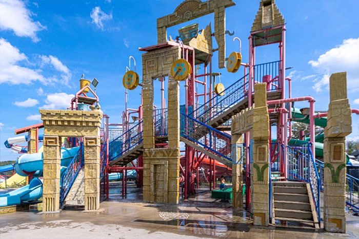 parc aquatique atlantide-jeu d'eau-maya