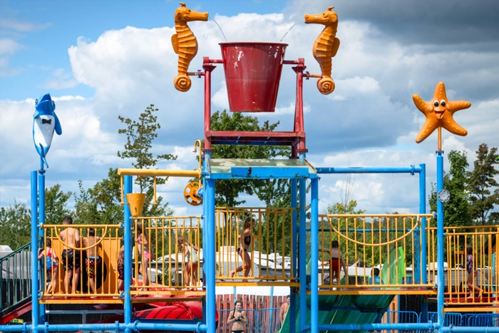 parc aquatique atlantide-mini jeu d'eau-maya